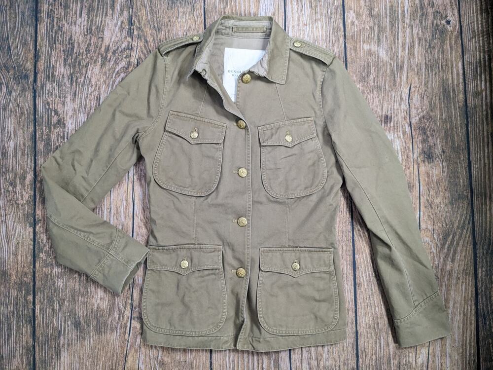 Ralph Lauren Denim & Supply Military Braided Czar Officer Cotton Tan Jacket S